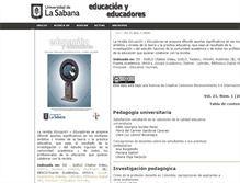 Tablet Screenshot of educacionyeducadores.unisabana.edu.co