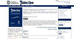 Desktop Screenshot of palabraclave.unisabana.edu.co