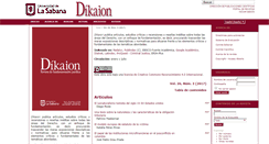 Desktop Screenshot of dikaion.unisabana.edu.co